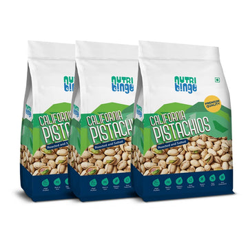 California Pistachios Roasted & Salted-500g (Pack of 3)