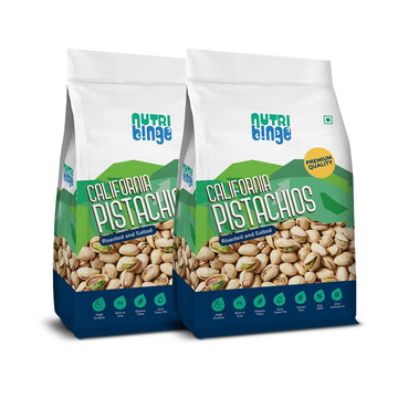 California Pistachios Roasted & Salted 500g-(Pack of 2)