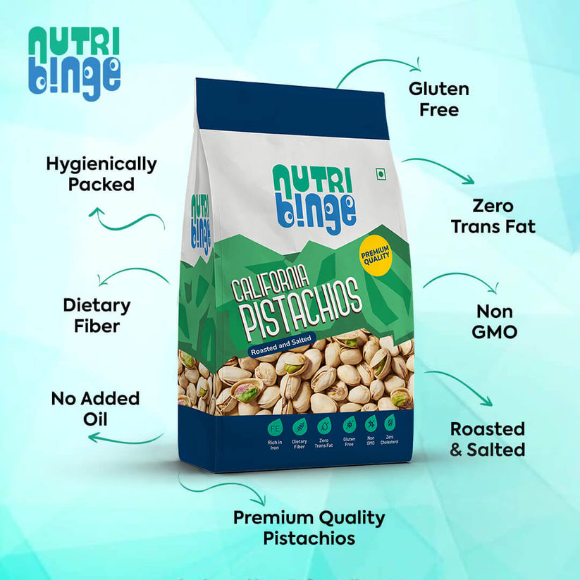Nutri Binge California Pistachios 200g (Pack of 3)