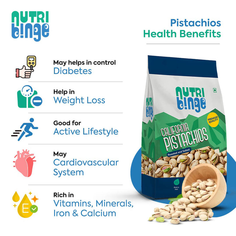 Nutri Binge California Pistachios 200g (Pack of 3)