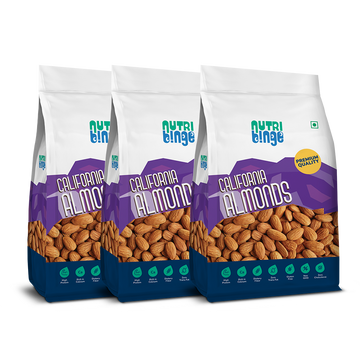 Premium California Almonds 200g (Pack of 3)